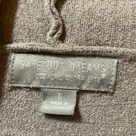 Womens Barefoot Dreams Cozychic Lite Coastal Hooded Cardigan - Picture 3 of 5